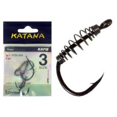 Крючок рыболовный KATANA Cottus / пружина / №3 (уп. 10 шт)